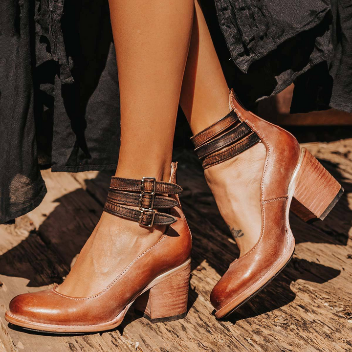 Woman modelling lightweight sandals with a stylish everyday look.