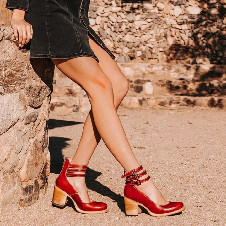 Female wearing versatile sandals designed for daily movement and styling.