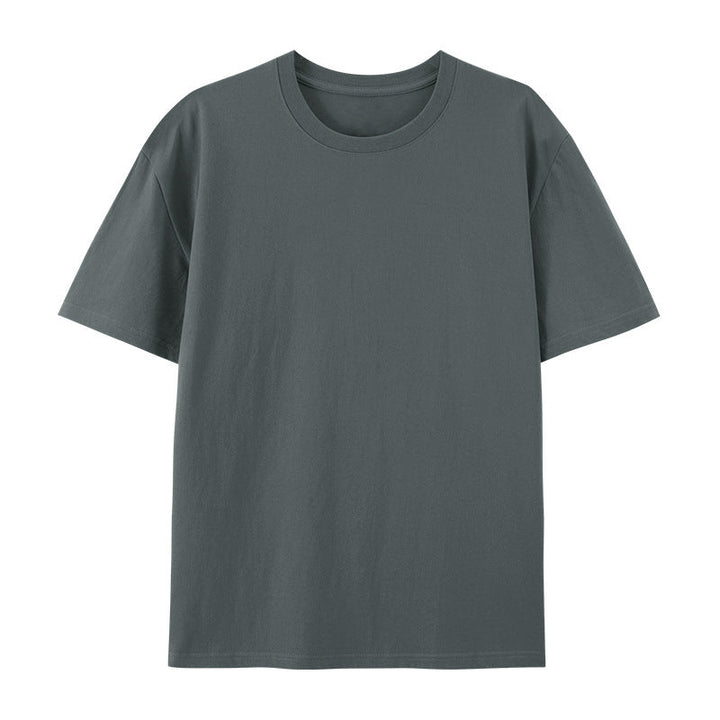 Casual cotton tee with relaxed short sleeve styling.