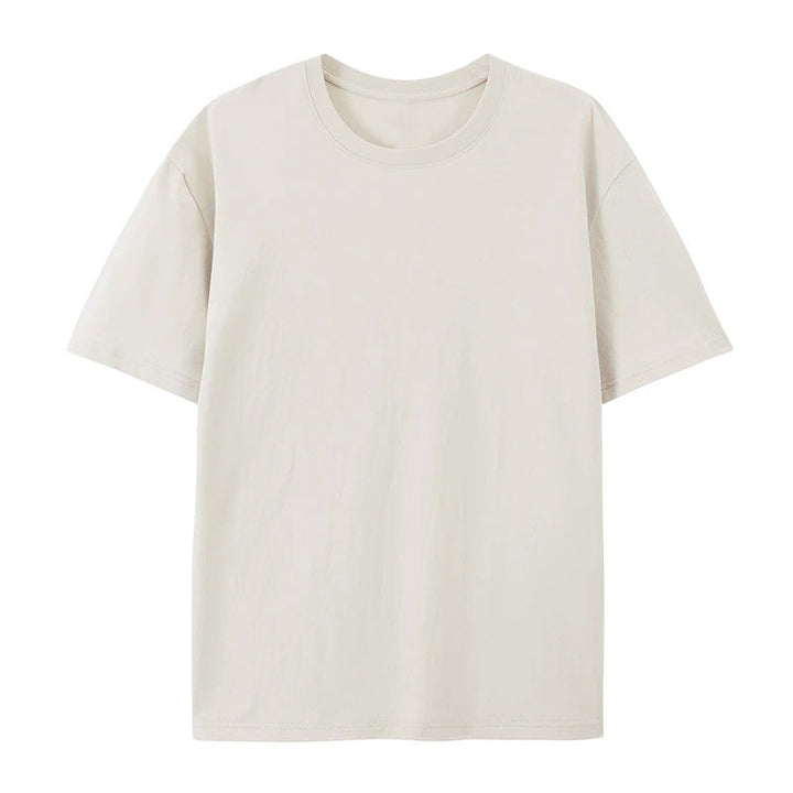 Breathable cotton T-shirt with a loose fit.