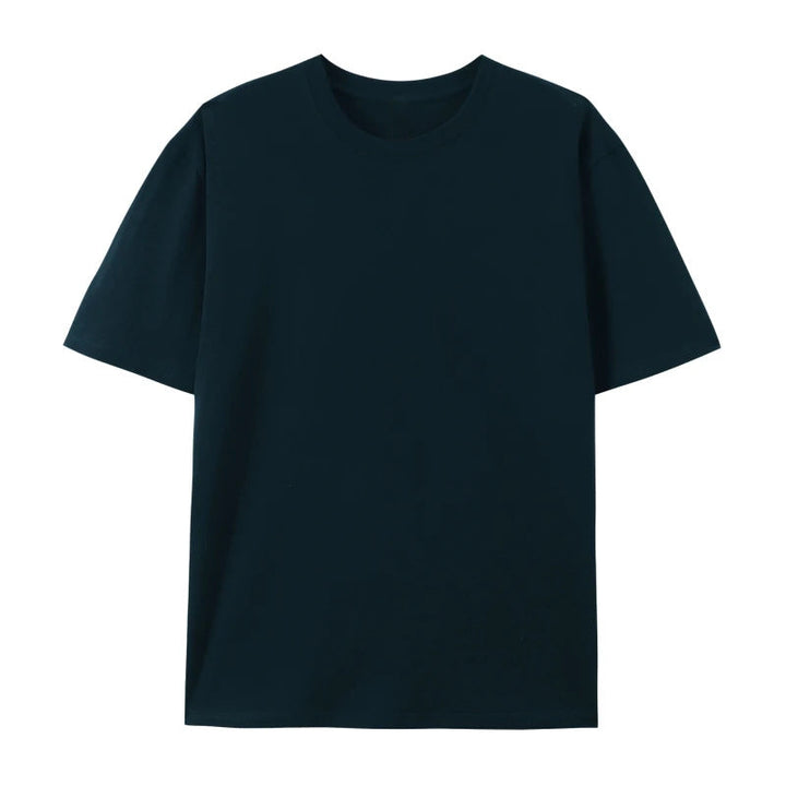 Oversized cotton T-shirt against a plain background.