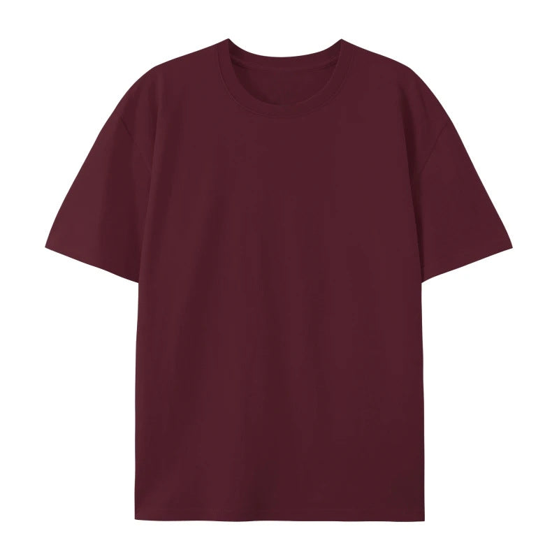 Short sleeve oversized T-shirt against a plain background.