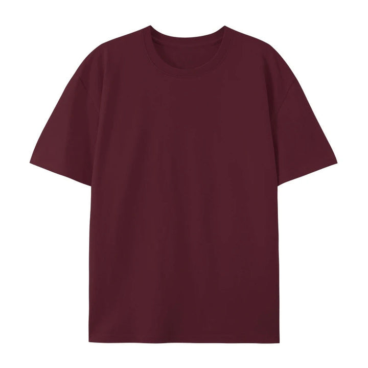 Short sleeve oversized T-shirt against a plain background.