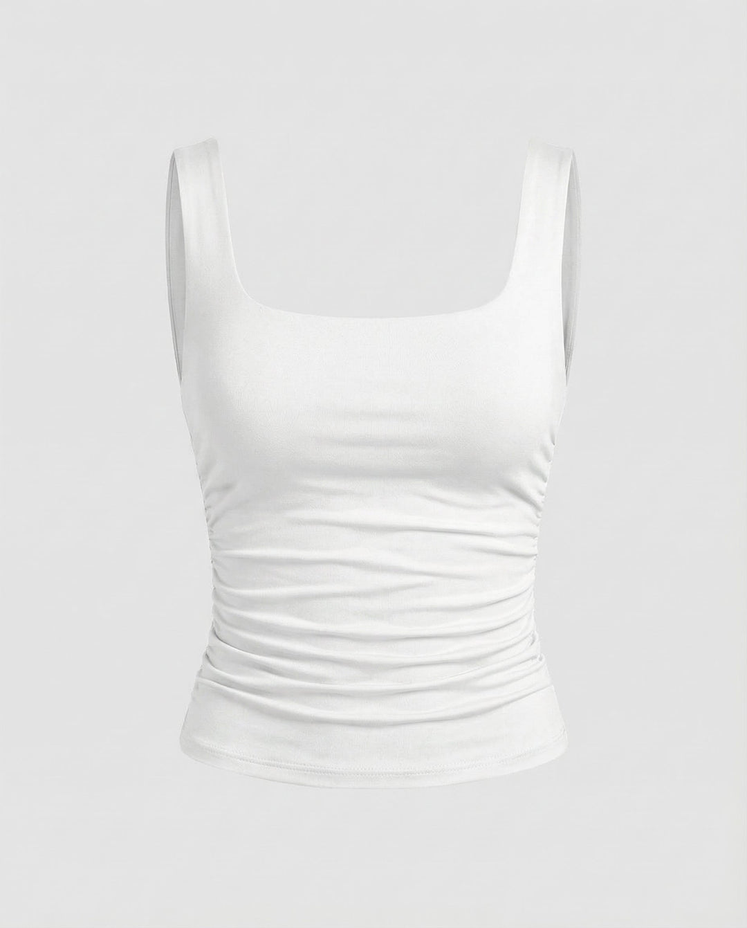 Soft fitted top with a modern silhouette.