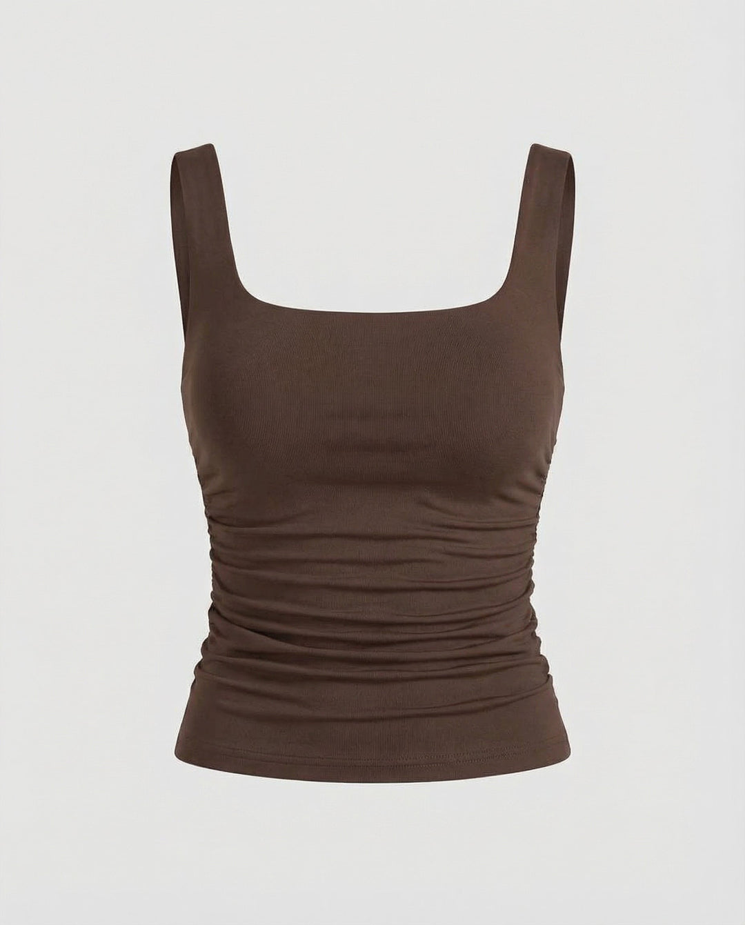 Fitted women’s top styled with a clean neckline.