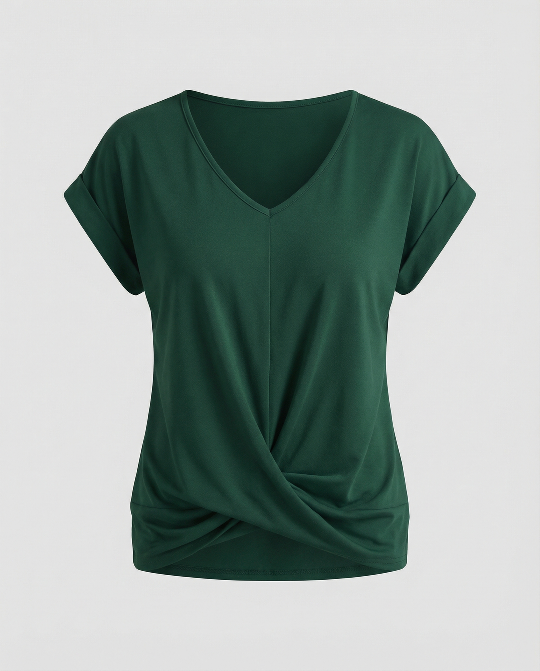 Breathable short sleeve blouse styled for casual wear.