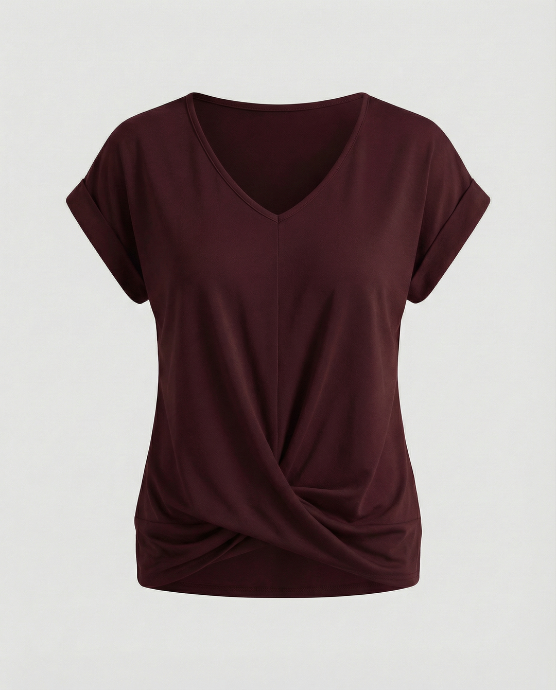 Versatile V-neck blouse for everyday outfits.