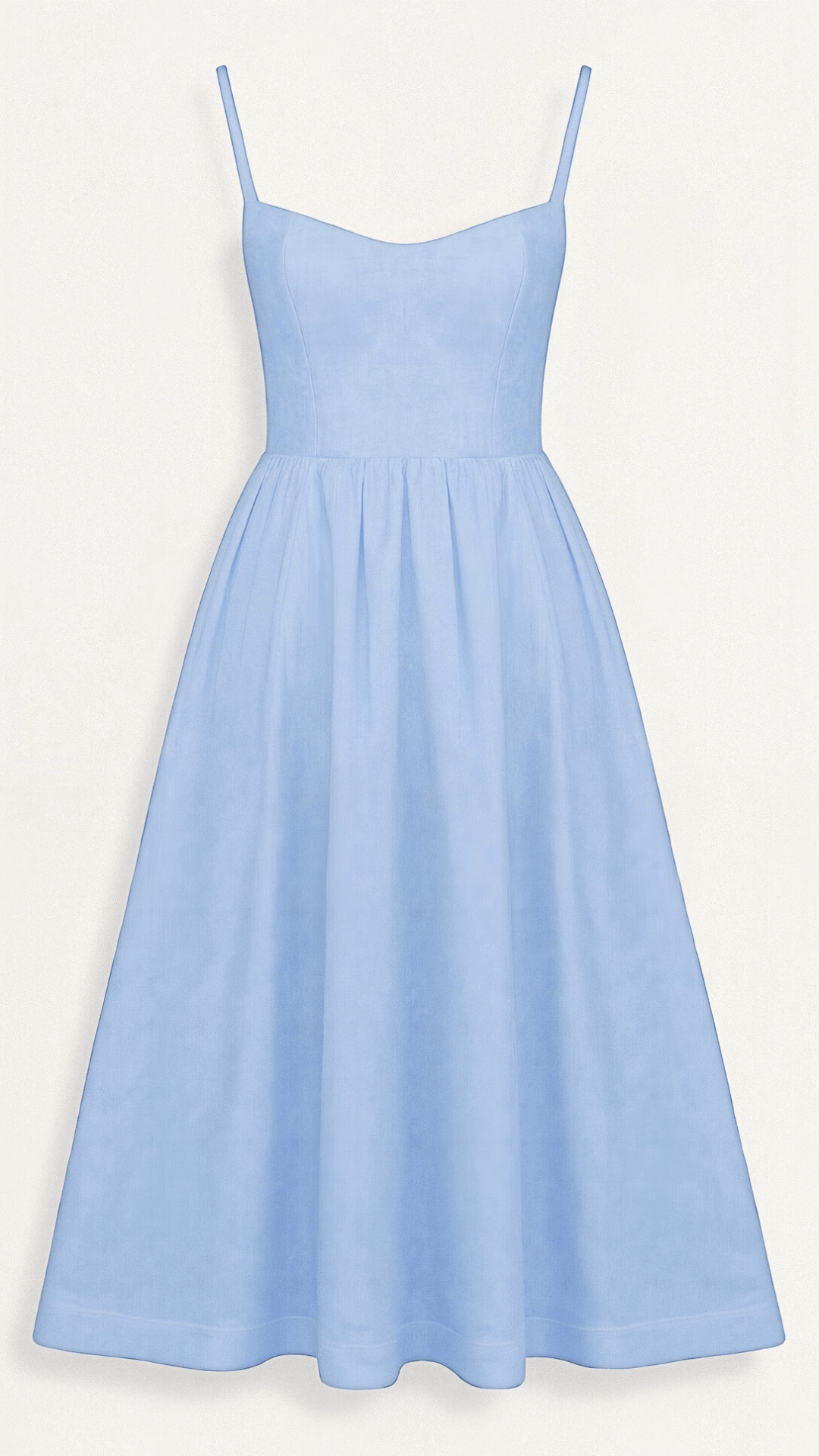 Flowing Ascot-style midi dress with elegant drape.