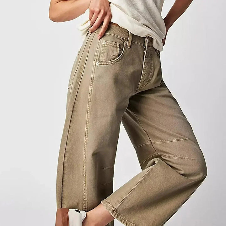 Amelia | Women's Wide-Leg High-Waist-Jeans with lockerer Passform — 2