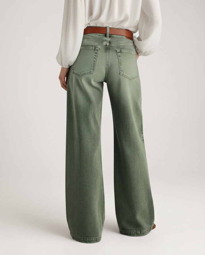 Arabella | Women's High-Waist Wide-Leg Jeans with High-Rise Waist — 2