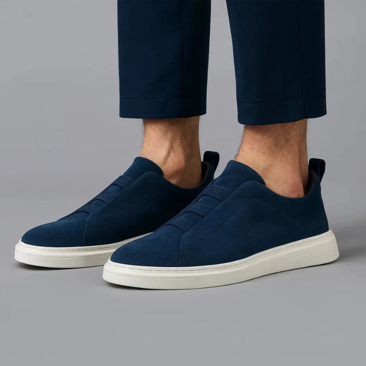 Aria | Women's Comfortable Casual The Riviera Elastic-Strap Suede Sneakers — 2
