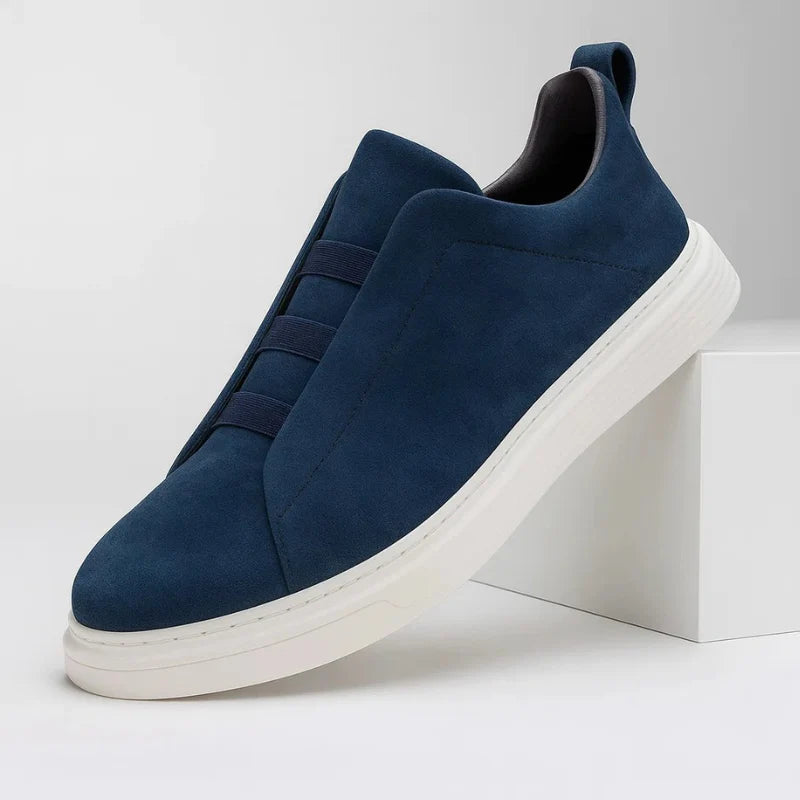 Aria | Elastic-Strap Suede Sneakers