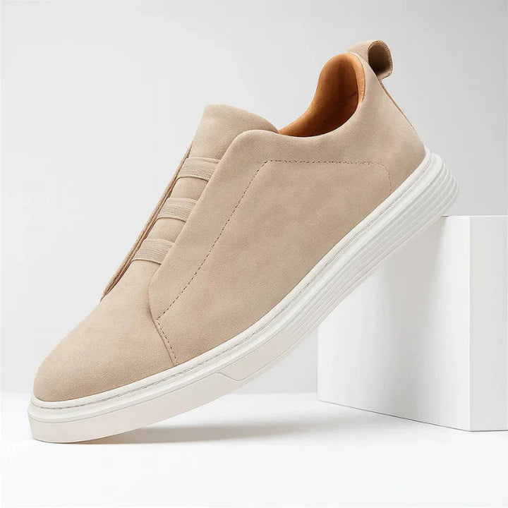 Aria | Elastic-Strap Suede Sneakers