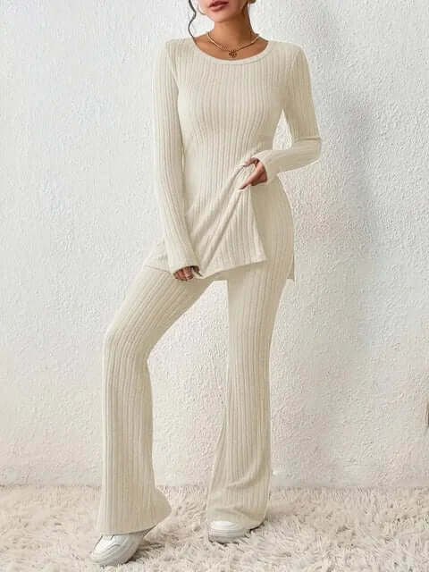 Aribelle | Women's Two Piece Matching Ribbed Knit Co ord Set