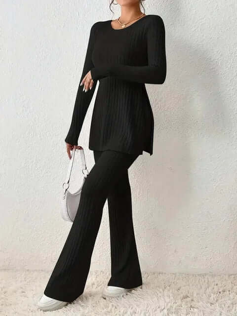 Aribelle | Women's Two Piece Matching Ribbed Knit Co ord Set