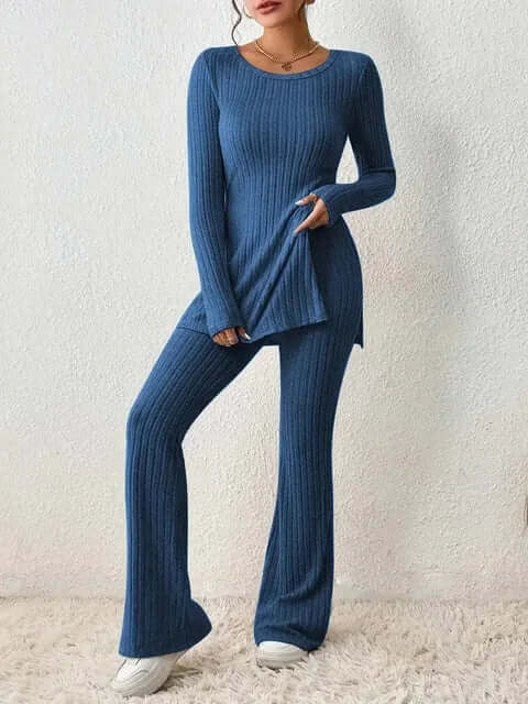 Aribelle | Women's Two Piece Matching Ribbed Knit Co ord Set