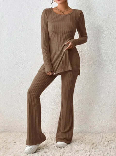 Aribelle | Women's Two Piece Matching Ribbed Knit Co ord Set