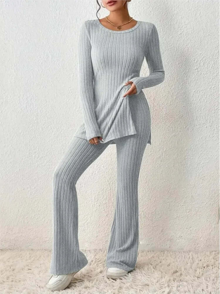 Aribelle | Women's Two Piece Matching Ribbed Knit Co ord Set