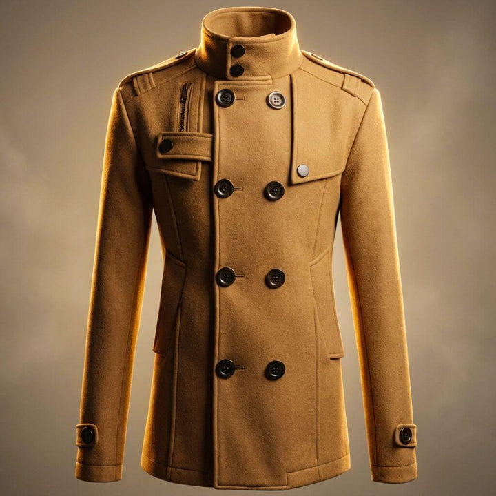 Audrey | Women's Double-Breasted Trench Sergio Legacy Virgin Wool Coat — 1