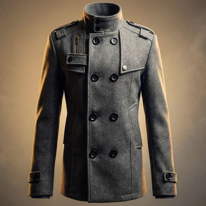 Audrey | Women's Double-Breasted Trench Sergio Legacy Virgin Wool Coat — 3
