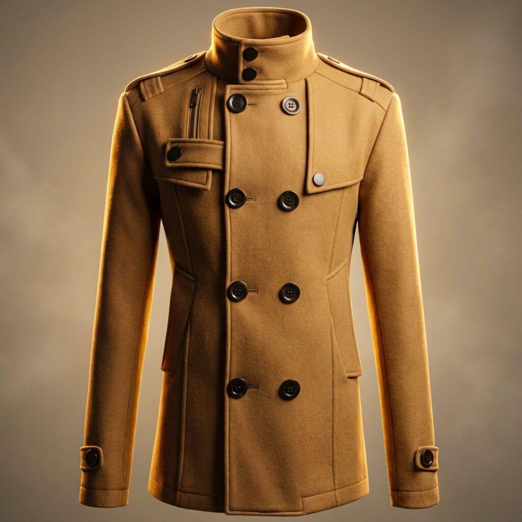 Adrian | Men's Double-Breasted Wool Trench Coat