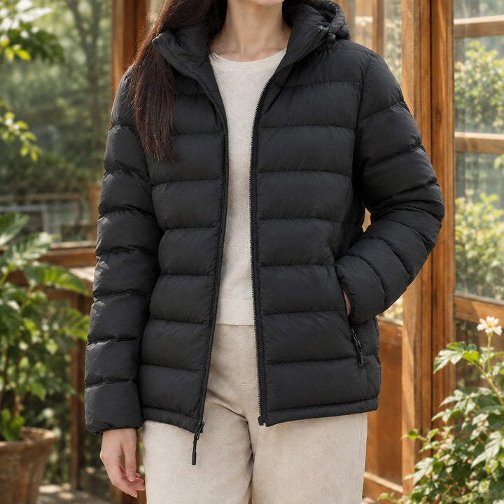 Averreth | Short Hooded Duck Down Puffer Jacket