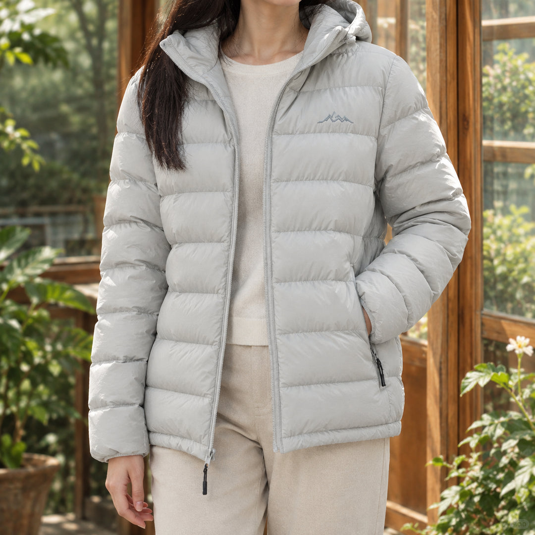 Averreth | Short Hooded Duck Down Puffer Jacket