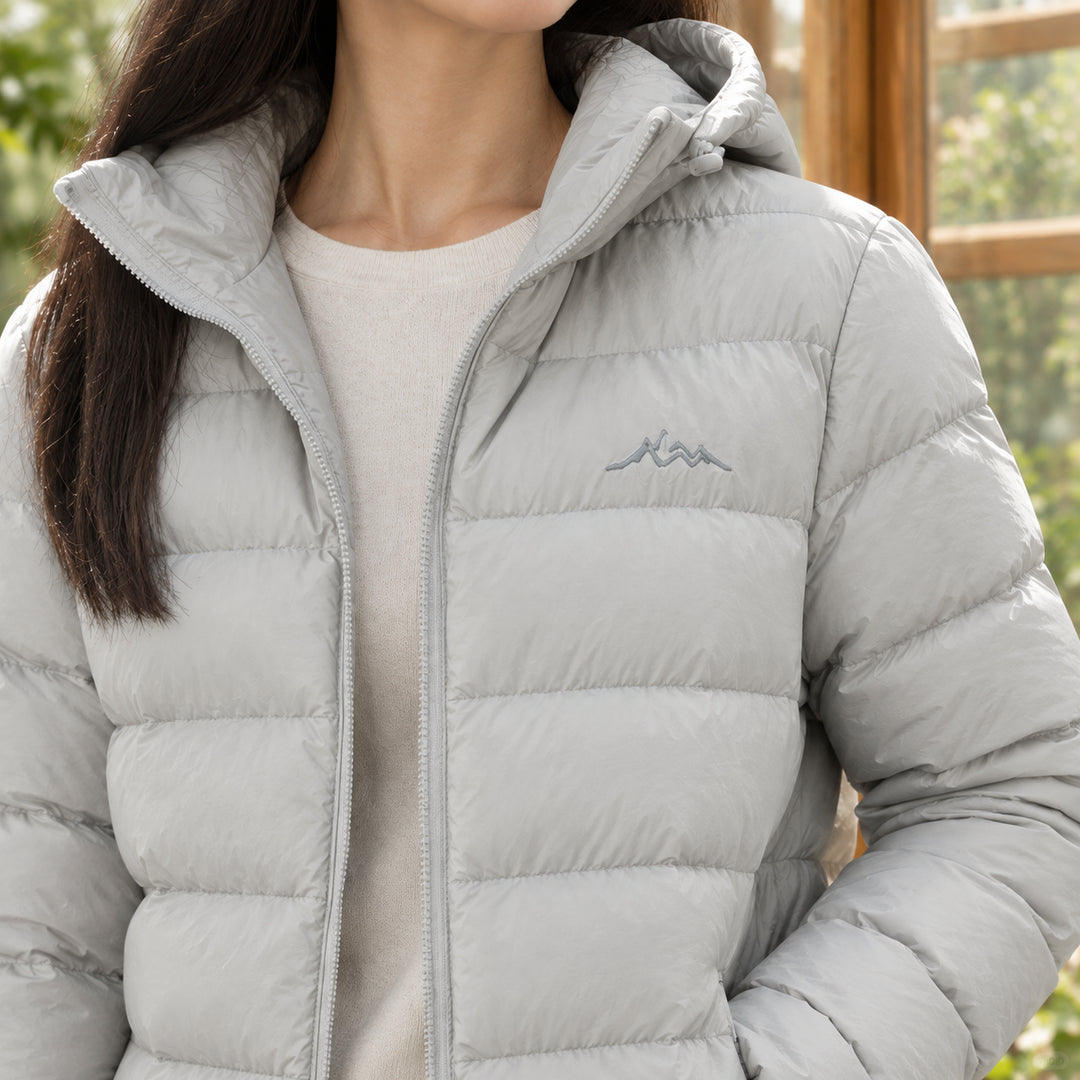 Averreth | Short Hooded Duck Down Puffer Jacket