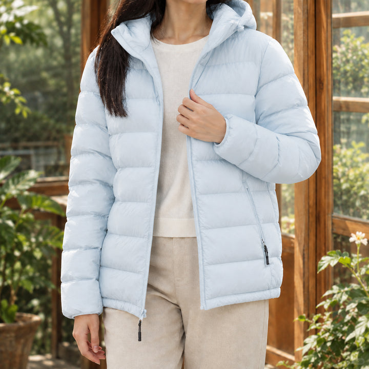 Averreth | Short Hooded Duck Down Puffer Jacket