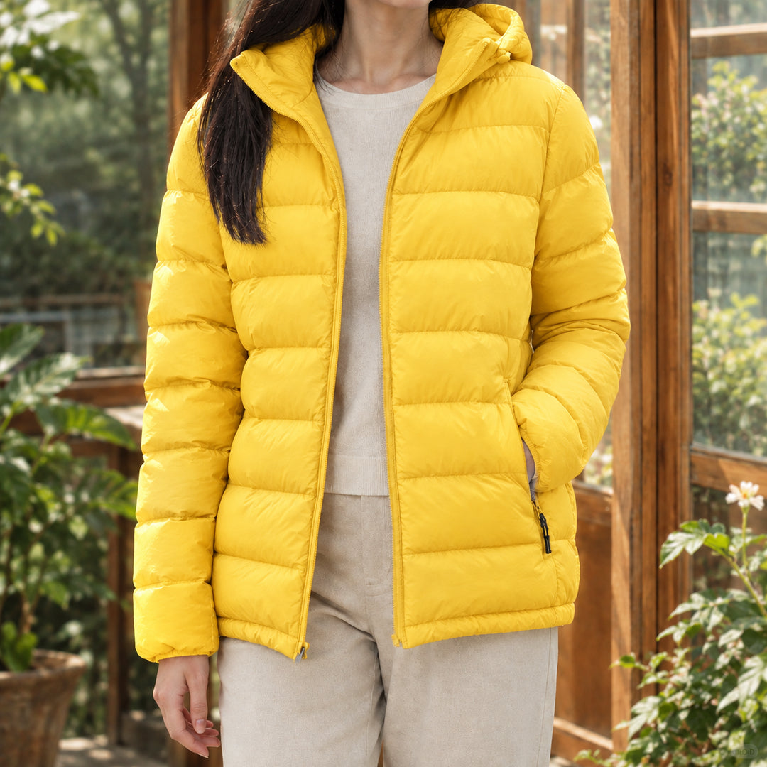 Averreth | Short Hooded Duck Down Puffer Jacket