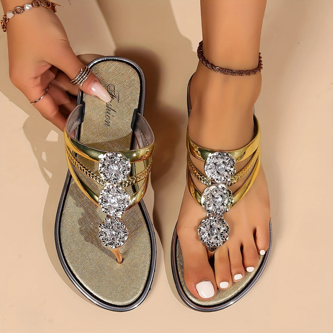 Rachael | Glittery Strap Walking Sandals
