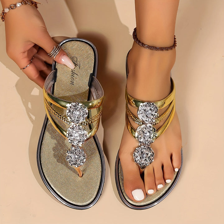 Rachael | Glittery Strap Walking Sandals