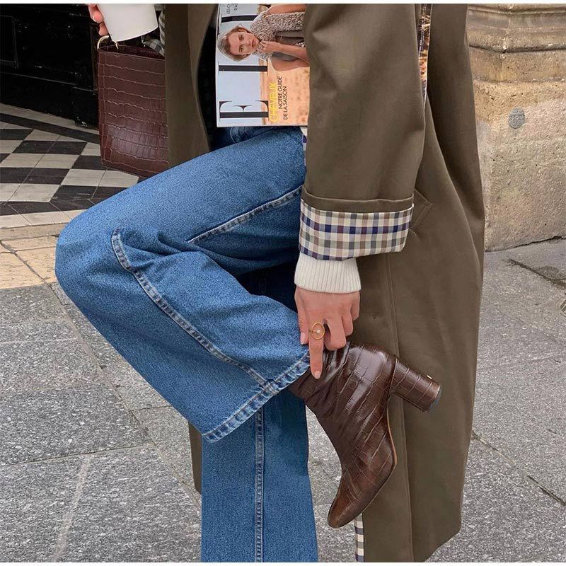 Belaine | Long Sleeve Double-Breasted Trench Coat