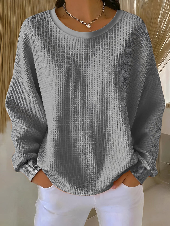 Bellyn | Women's Knit CLASSIC COZY SWEATER — Grey