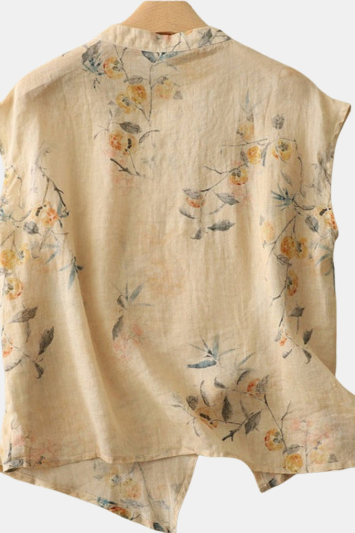 Belvia | Floral Sleeveless Blouse