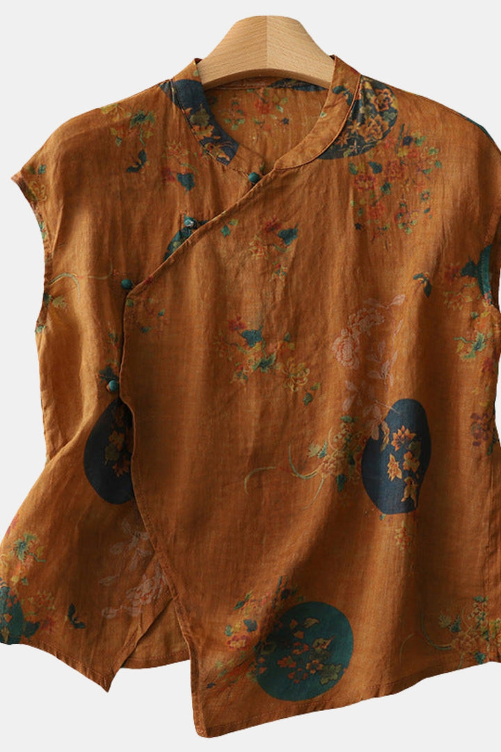 Belvia | Floral Sleeveless Blouse
