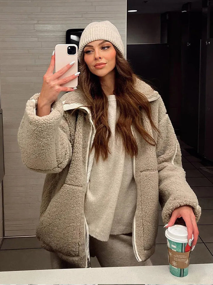 Brieen | Women's Sherpa Teddy Jacket