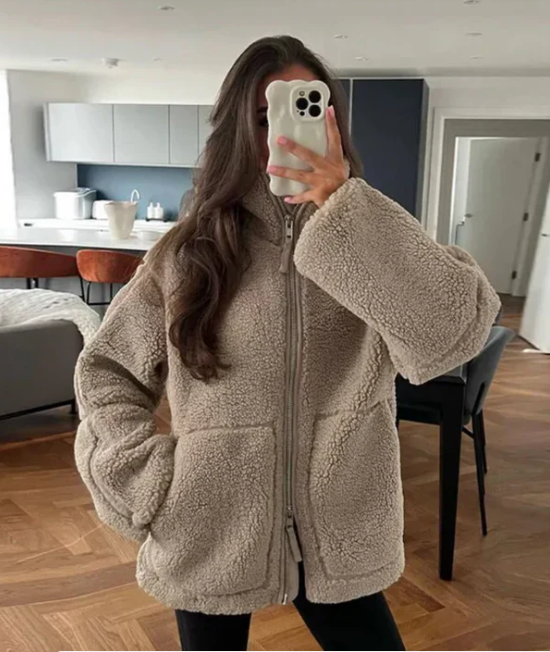 Brieen | Women's Sherpa Teddy Jacket