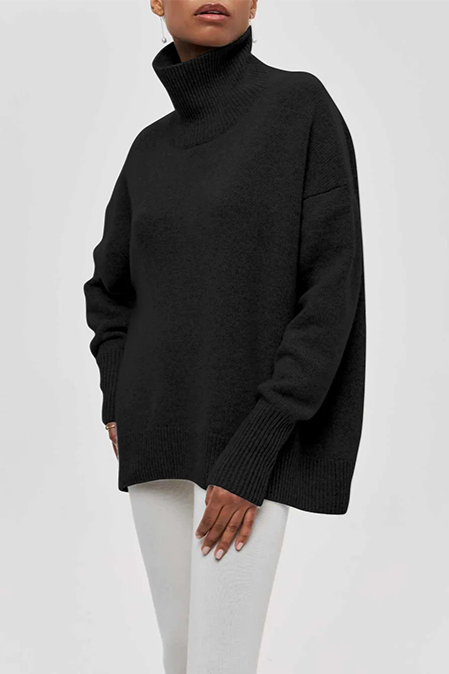 Caulara | Women's Knit Oversized Turtleneck Sweater