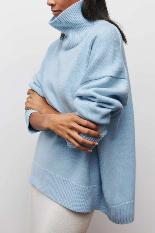 Caulara | Women's Knit Oversized Turtleneck Sweater