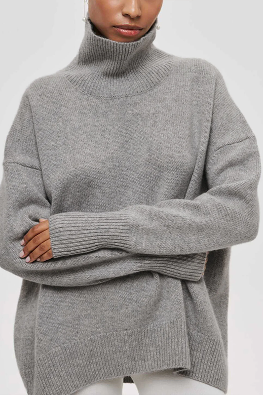 Caulara | Women's Knit Oversized Turtleneck Sweater