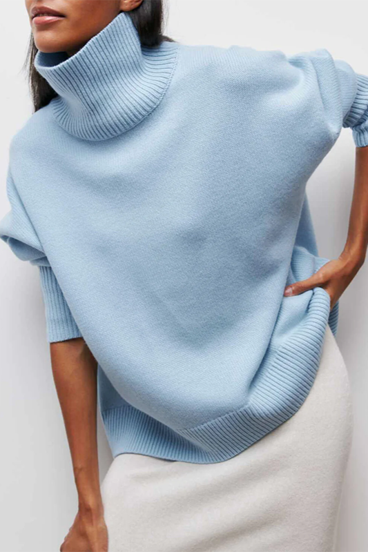 Caulara | Women's Knit Oversized Turtleneck Sweater