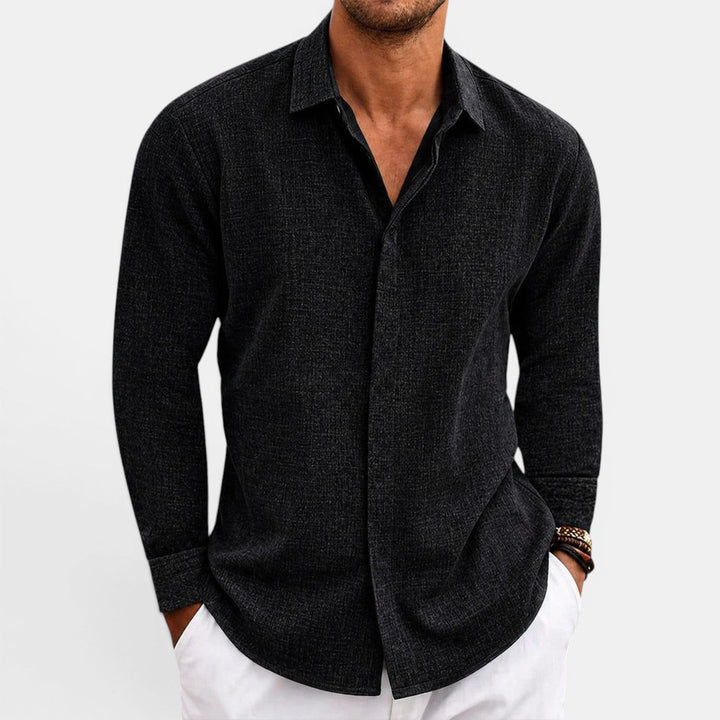 Cameron | Men's Linen Button-Up Casual Shirt