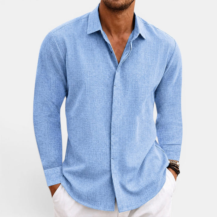 Cameron | Men's Linen Button-Up Casual Shirt