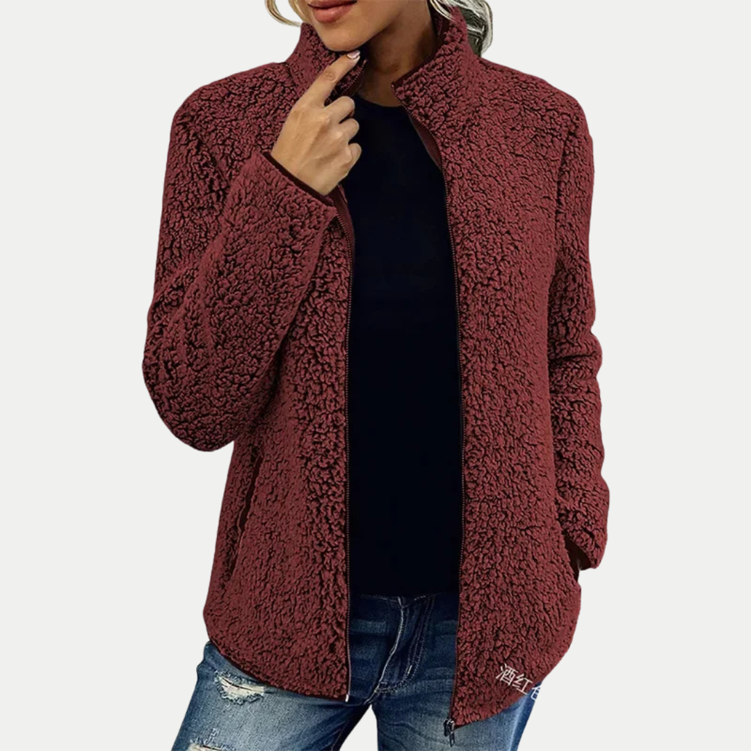Clementina | Women's Lightweight Casual Textured Surface Pattern Jackets — 2