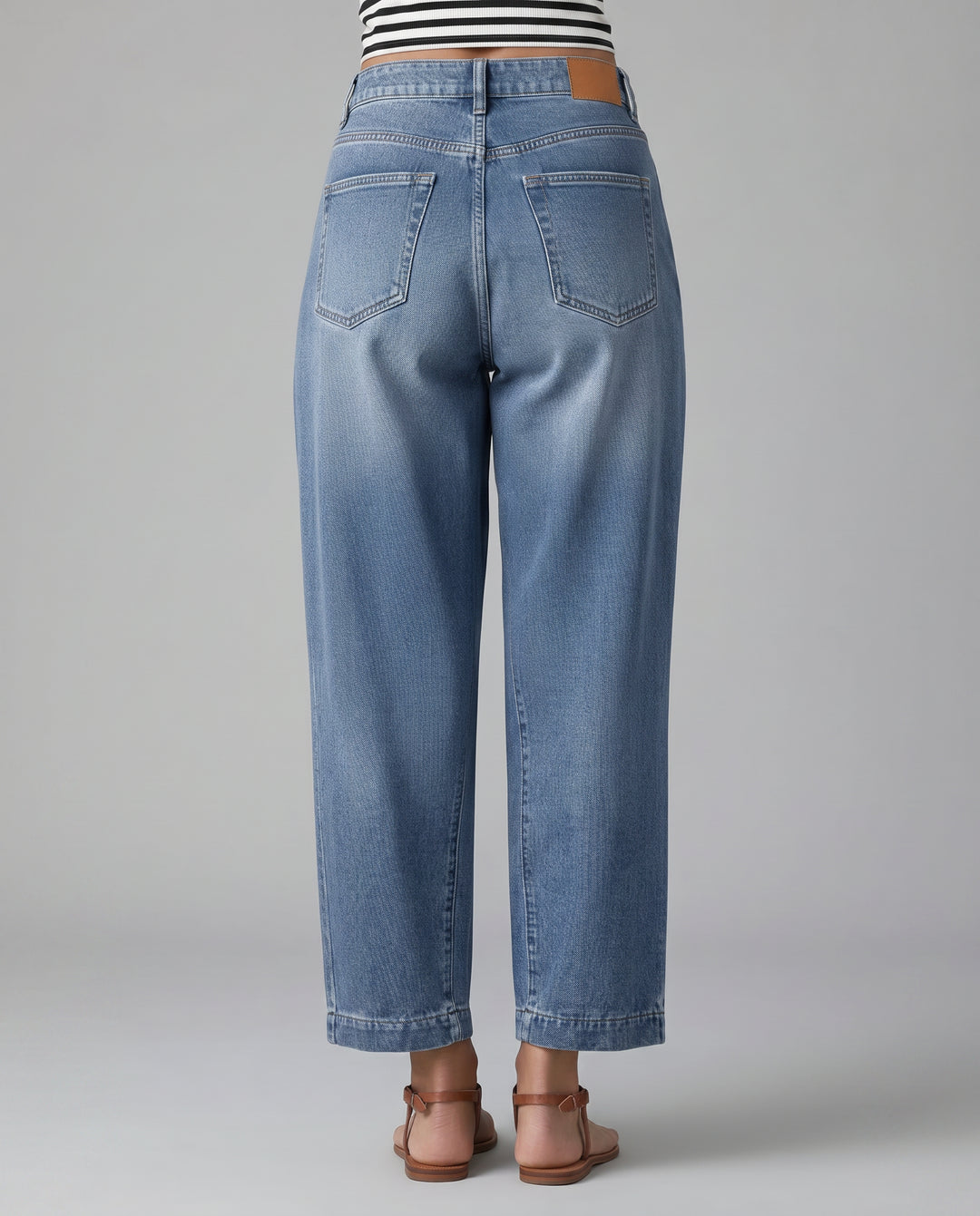 Constantia | Women's High-Waist Wide-Leg Straight-Leg Jeans with Mid Waist — 2