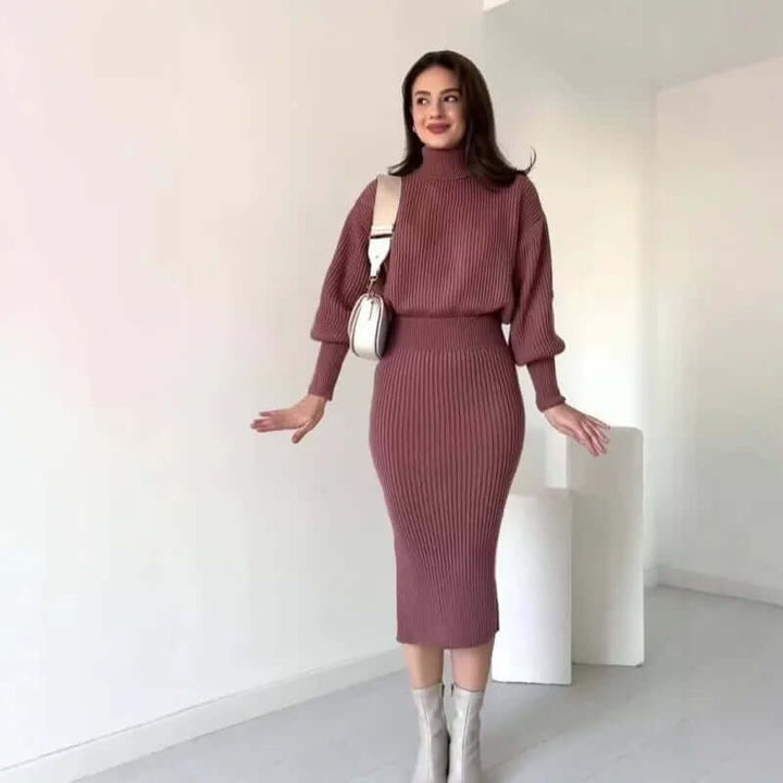 Coraelle | Women's Ribbed Sweater Dress &