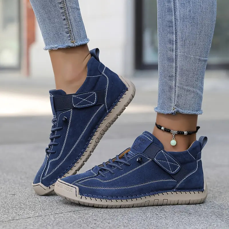Cordelia | Women's Comfortable Casual Comfort-Support Sneakers — Blue