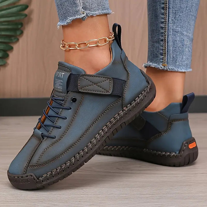 Cordelia | Women's Comfortable Casual Comfort-Support Sneakers — Dark Blue