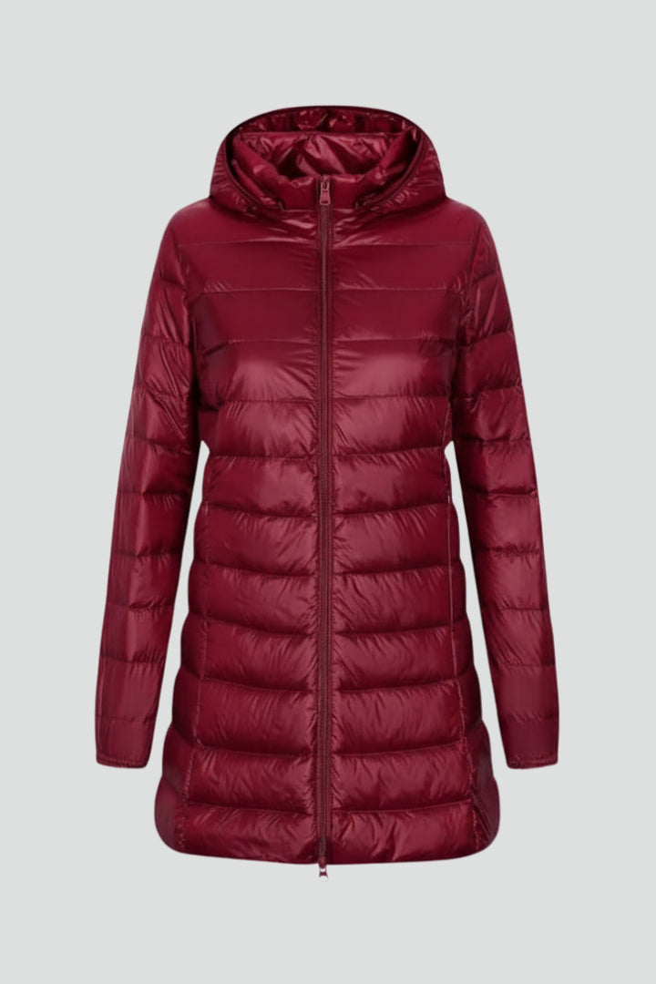 Dahlina | Women's Longline Puffer Jacket — 1